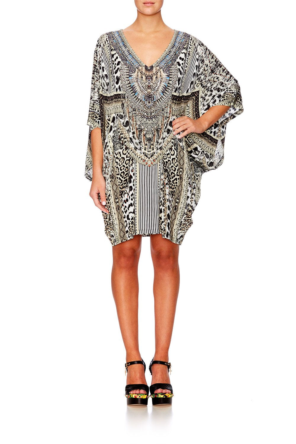 ANIMAL INSTINCT BAT SLEEVE DRESS