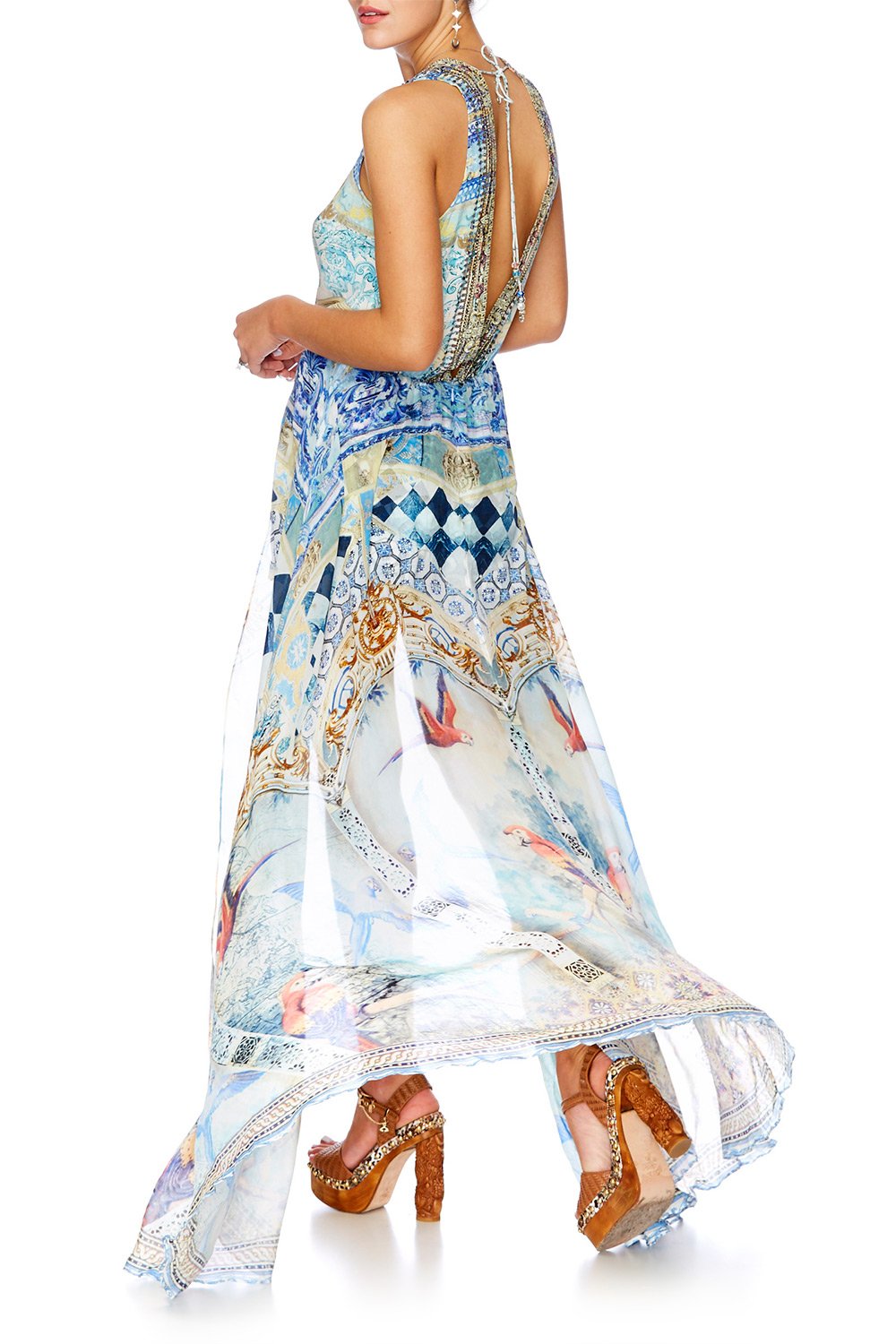 LOVERS DREAM OVERLAY WRAP PLAYSUIT