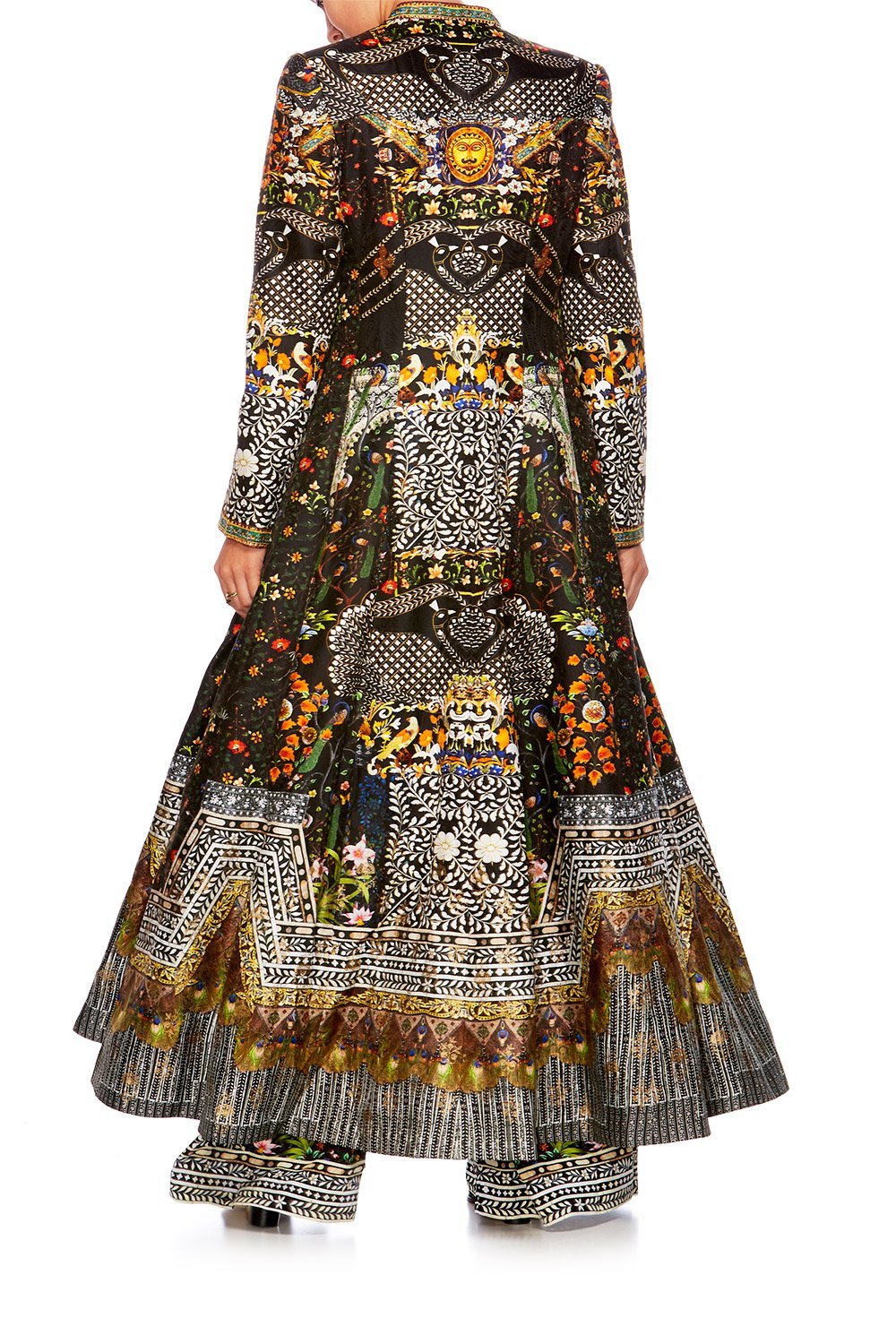 BEHIND CLOSED DOORS LONG PANELLED COAT