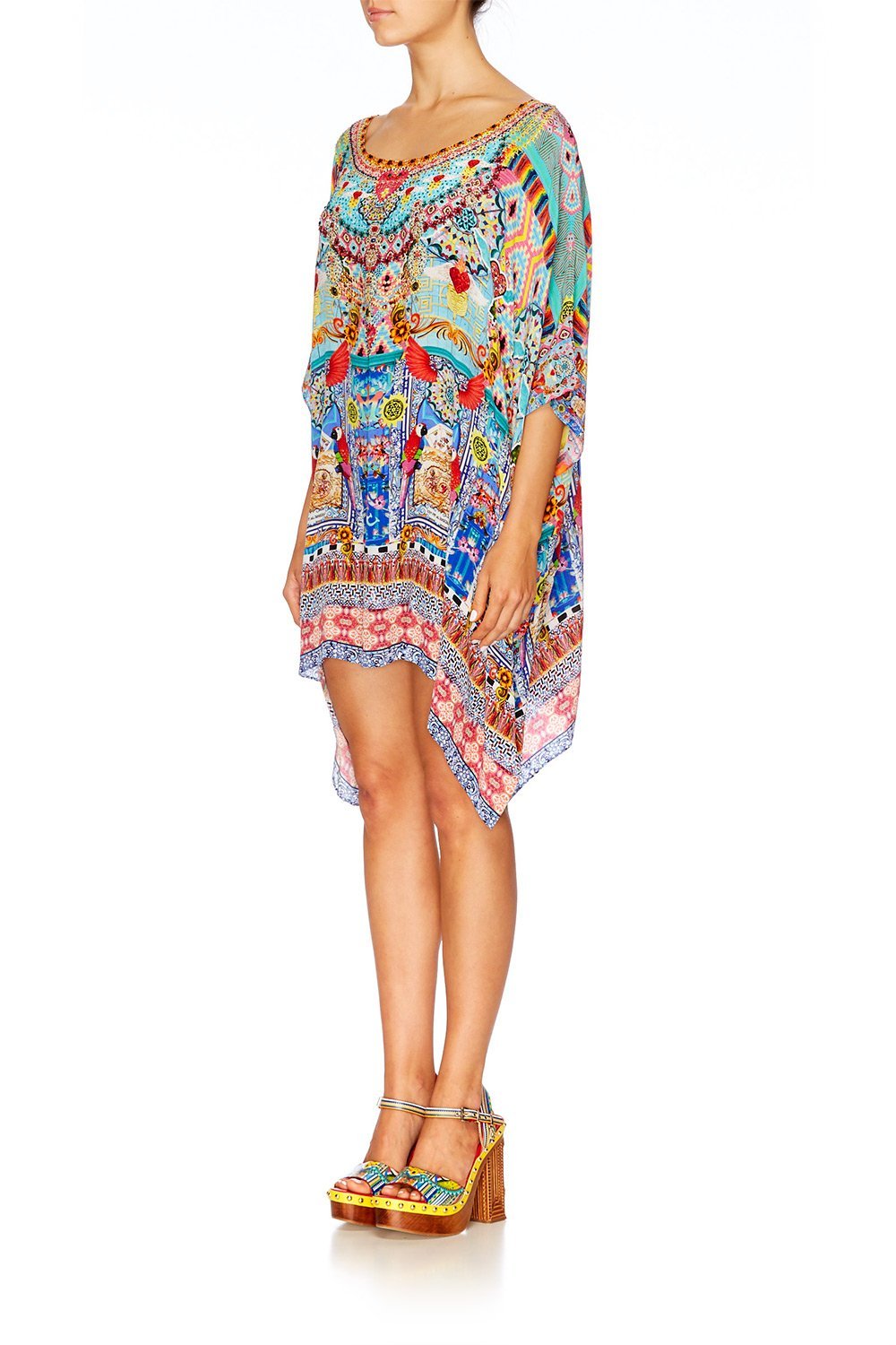 CLOSE TO MY HEART SHORT ROUND NECK KAFTAN
