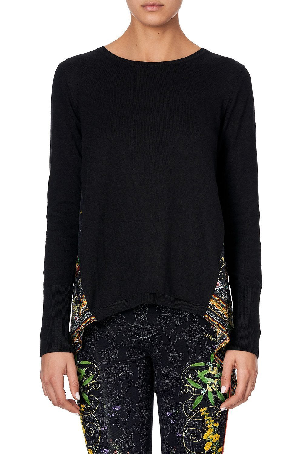 SILK GODET KNIT JUMPER BLACKHEATH BETTY