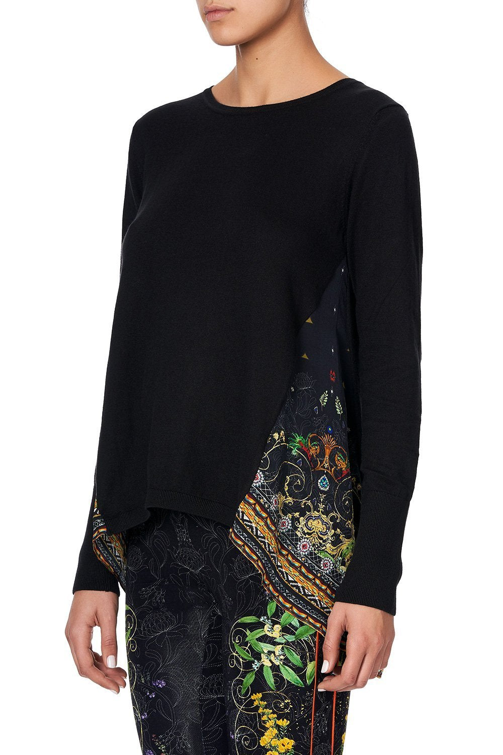 SILK GODET KNIT JUMPER BLACKHEATH BETTY
