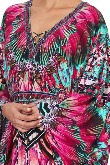 SPLIT HEM LACE UP KAFTAN ETERNITY'S EMPIRE