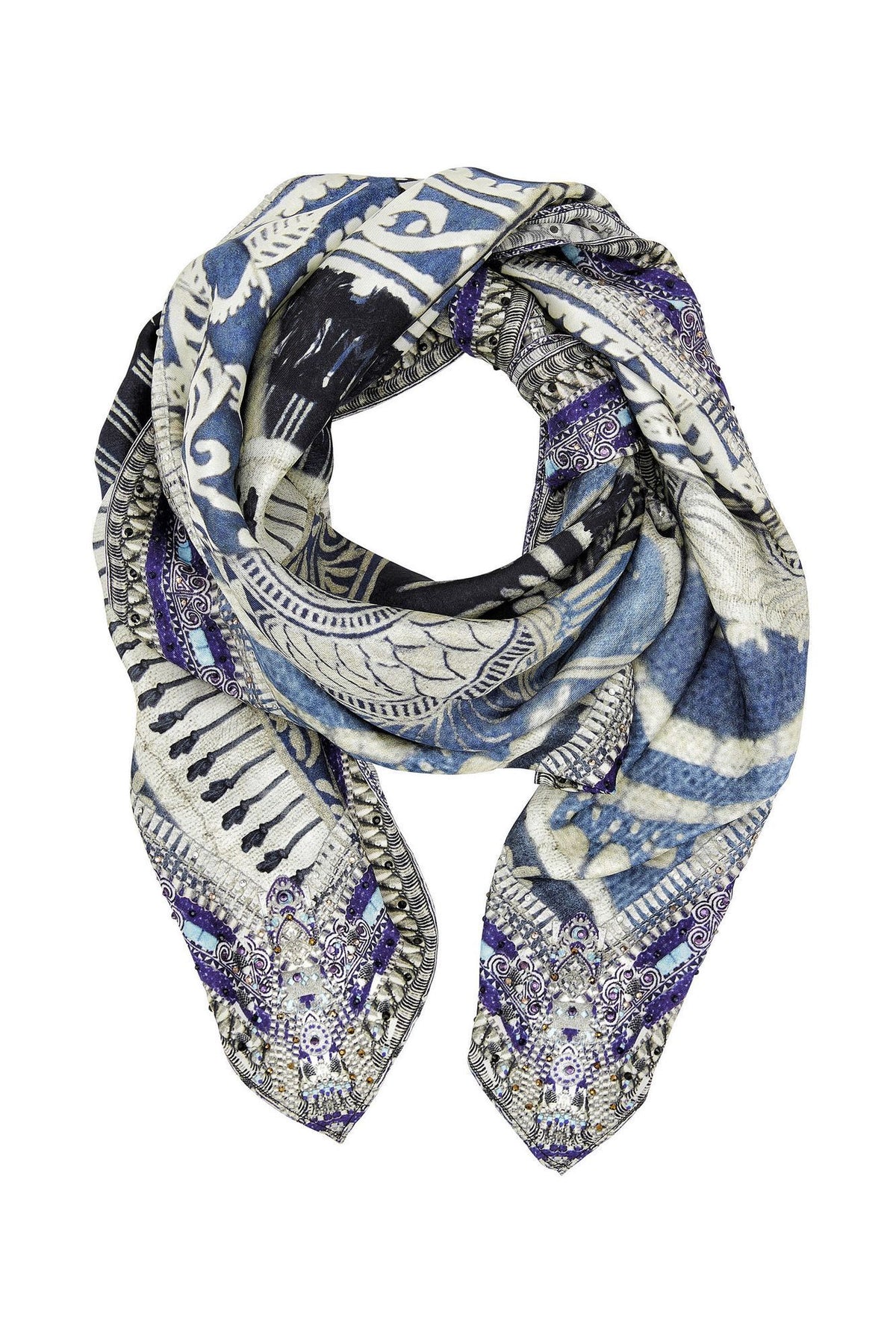 TALES OF BATIK LARGE SQUARE SCARF