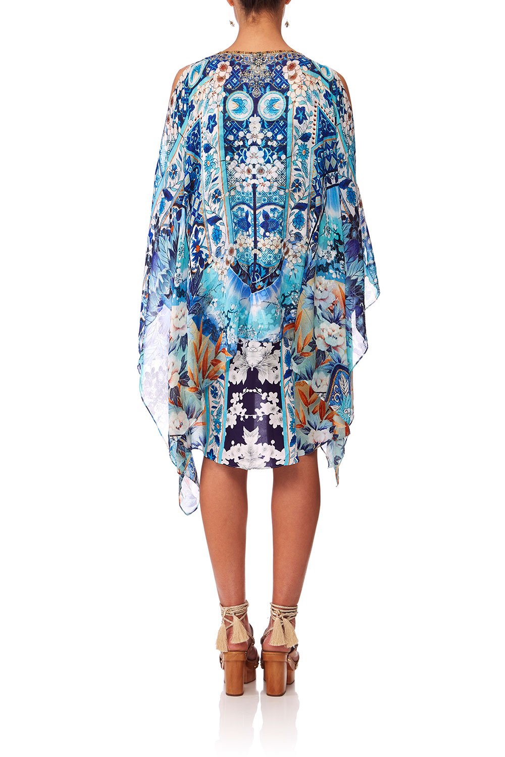 CAMILLA TOKYO TRIBE SHEER LAYERED DRESS WSPLIT