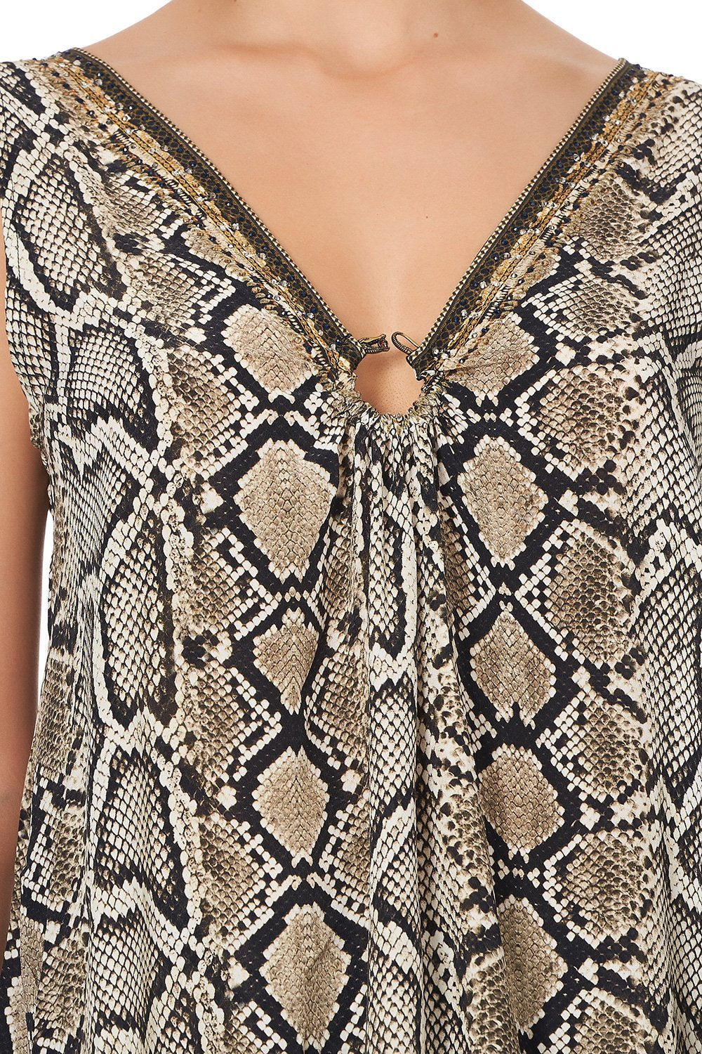 WIDE STRAP U-RING TOP KAKADU BOO