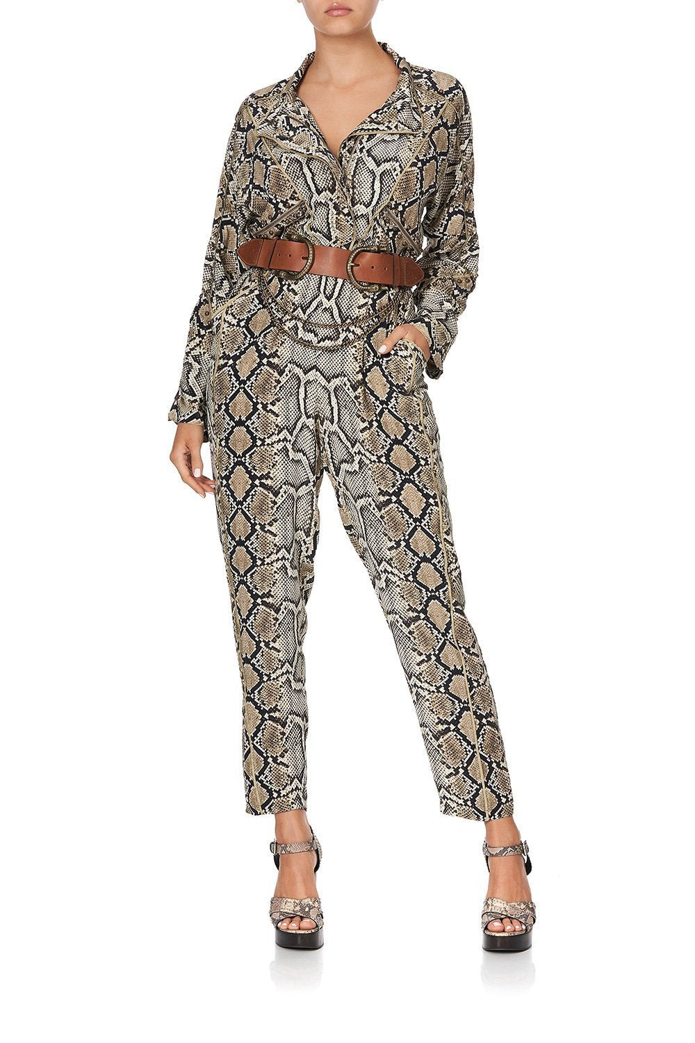 ZIP FRONT PANEL JUMPSUIT KAKADU BOO